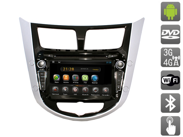 Магнитола AVIS AVS070A (258) Hyundai Solaris Магнитола AVIS AVS070A (258) Hyundai Solaris