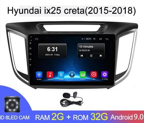 Магнитола Android 2G-32G Hyundai ix25 35 Creta Магнитола Android 2G-32G Hyundai ix25 35 Creta