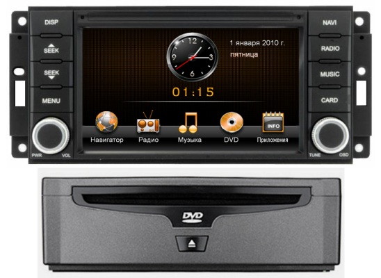 Chrysler Dodge Jeep Магнитола INCAR CHR-5121 TH Chrysler Dodge Jeep Магнитола INCAR CHR-5121 TH