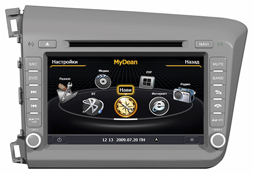 Магнитола MyDean 1132 (Honda Civic 4D 2012-) Магнитола MyDean 1132 (Honda Civic 4D 2012-)