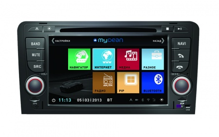 Магнитола MyDean 3049-2 Audi A3 (2004-2012) Магнитола MyDean 3049-2 Audi A3 (2004-2012)