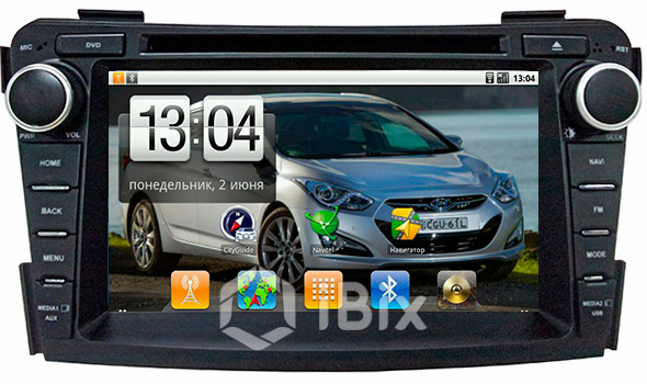 Магнитола iBix Hyundai i40 Магнитола iBix Hyundai i40