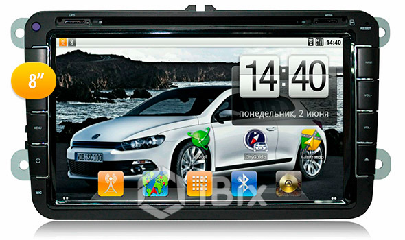 Магнитола iBix VW Scirocco Магнитола iBix VW Scirocco